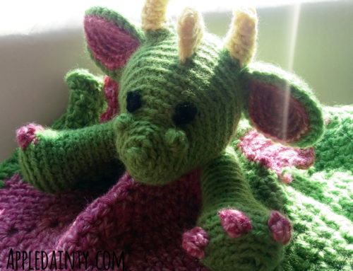 Crochet Dragon Security Blankie