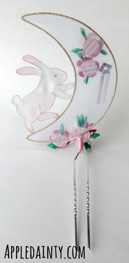 The Bunny of the Moon Kanzashi – Appledainty