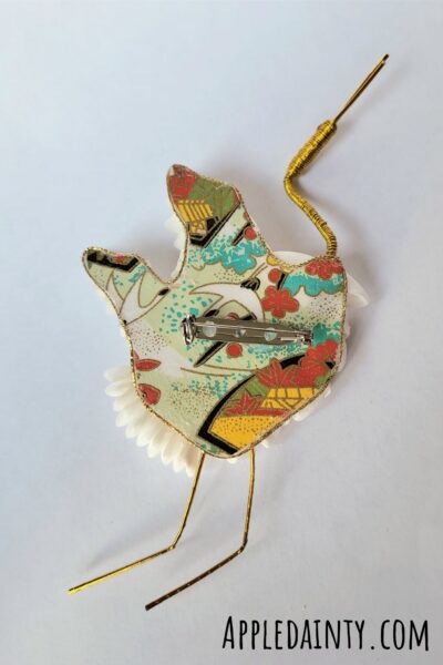 Dancing Crane Brooch (Left) - Image 3