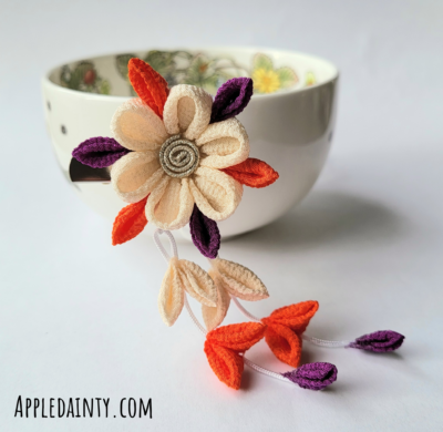 Kentsuki Plum Blossom Clip Brooch