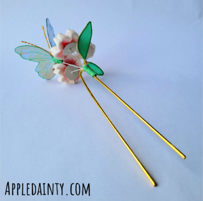Cherry Blossom & Butterfly Hair Fork - Image 3