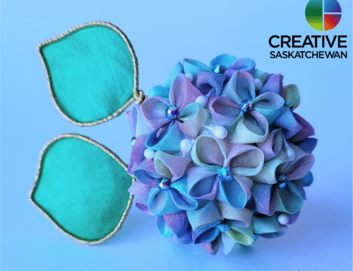 Hydrangea Hair Pin + Watercolor Dye Effect Tutorial