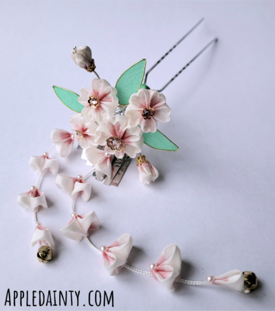 Cherry Blossom & Sagari Hair Fork - Image 2