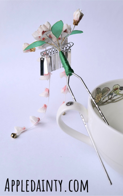 Cherry Blossom & Sagari Hair Fork - Image 3