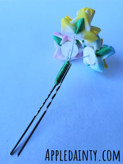 Small Multicolor Iris Hair Pin I - Image 3