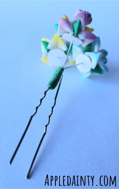 Small Multicolor Iris Hair Pin II - Image 3