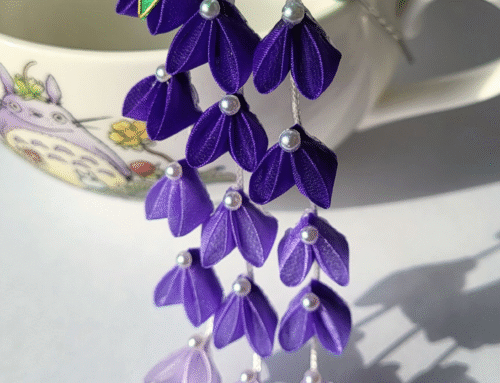 Gradiated Wisteria Hair Pin